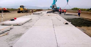 Строительство дорог из дорожной плиты