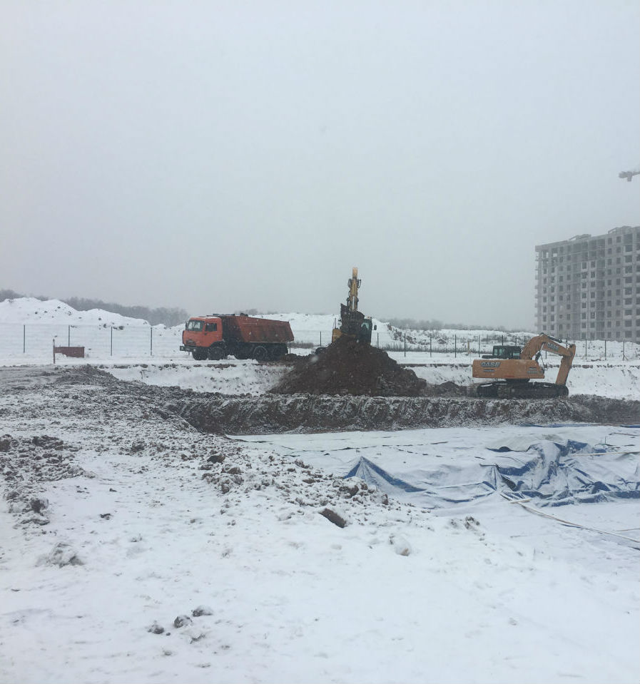 Расчистка площадок под котлован в Одинцово